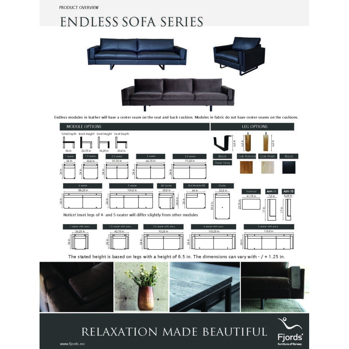 Endless 4-Seater Sofa Sofas Customizable 30