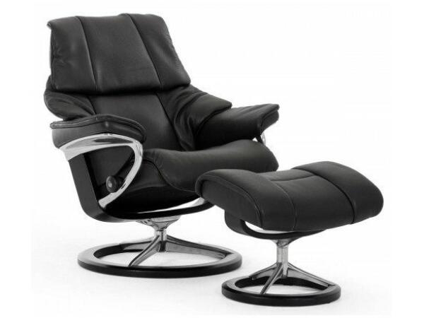 Stressless® Reno Recliner with Ottoman Recliners Customizable