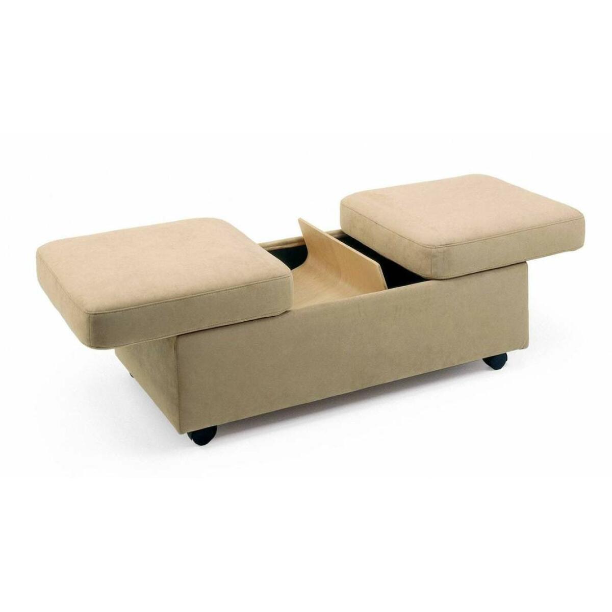 Stressless® Double Ottoman with Table Ottomans & Poufs Customizable 32