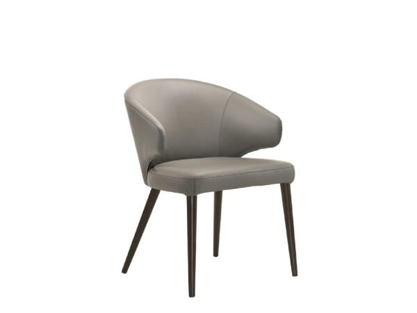 Voss Leather Dining Chair Chairs & Benches Kube 3