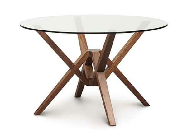 Exeter Round Glass Top Table Dining Tables Copeland Furniture 3