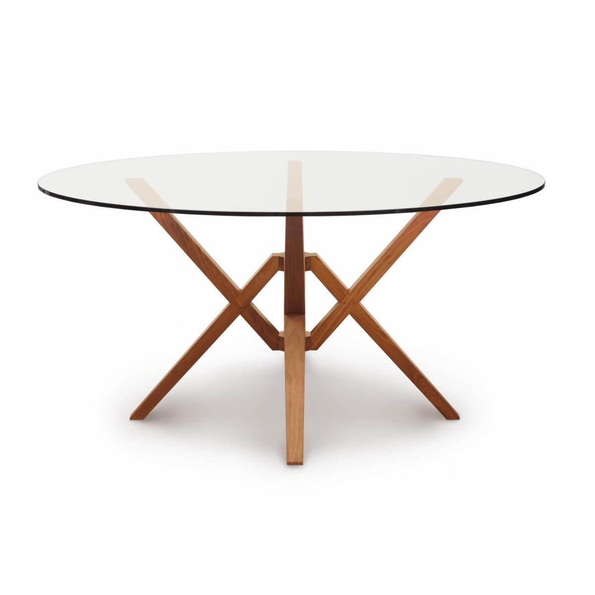 Exeter Round Glass Top Table Dining Tables Copeland Furniture 31
