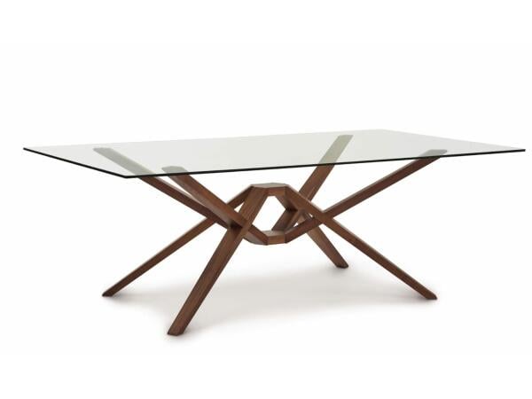 Exeter Rectangular Glass Top Table Dining Tables Copeland Furniture 3