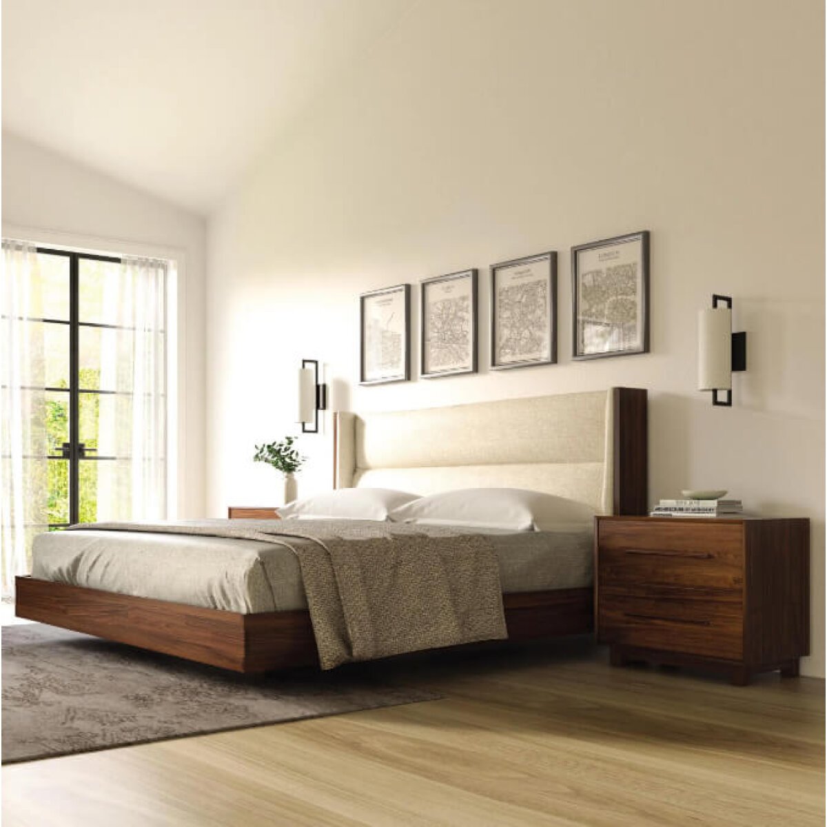 Copeland Sloane King Bed and Nightstands (FLOOR MODEL – In Store Only) Clearance 30