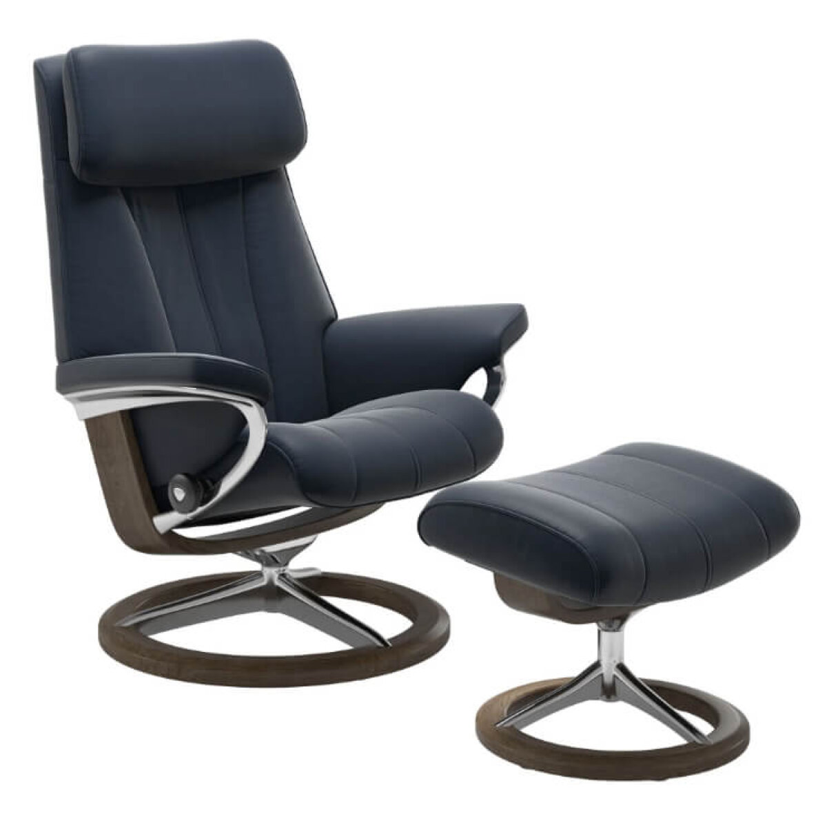 Stressless® Paul Recliner with Ottoman Recliners Customizable 29