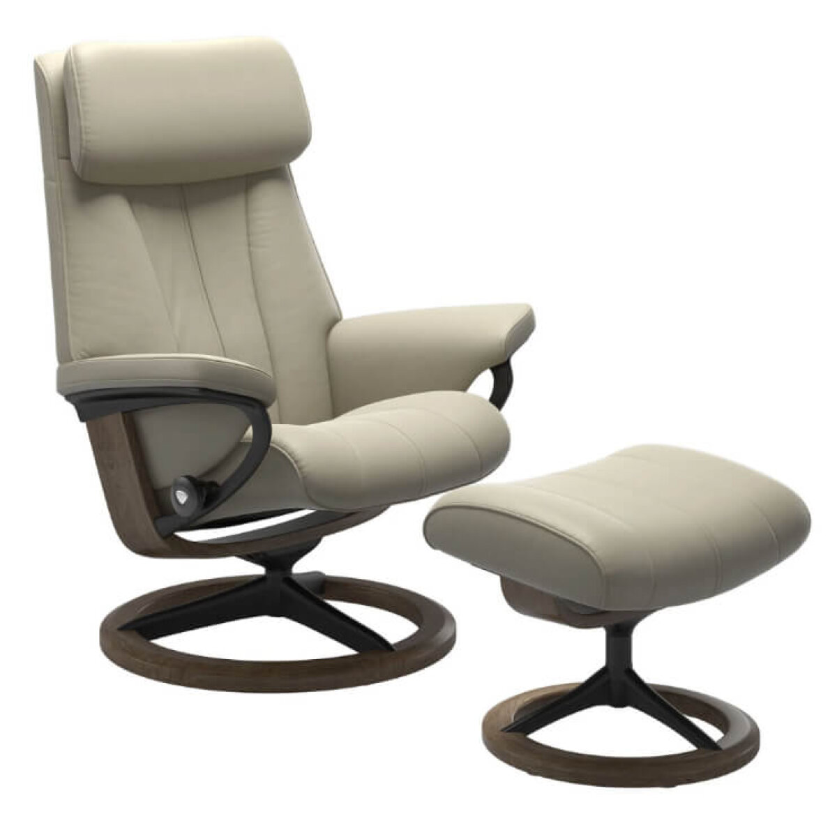 Stressless® Paul Recliner with Ottoman Recliners Customizable 34