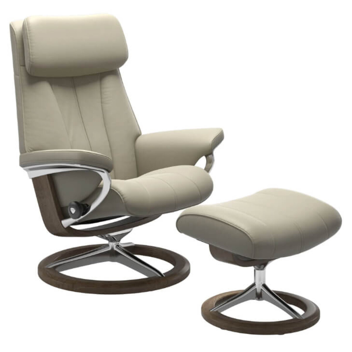 Stressless® Paul Recliner with Ottoman Recliners Customizable 33